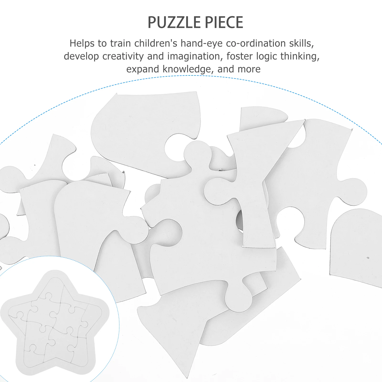 4 مجموعة 4 مجموعات فارغة لغز Diy بها بنفسك ورقة بانوراما الألغاز للأطفال تلوين الرسم خربش مجلس الحرفية النشاط لعبة التعلم #6