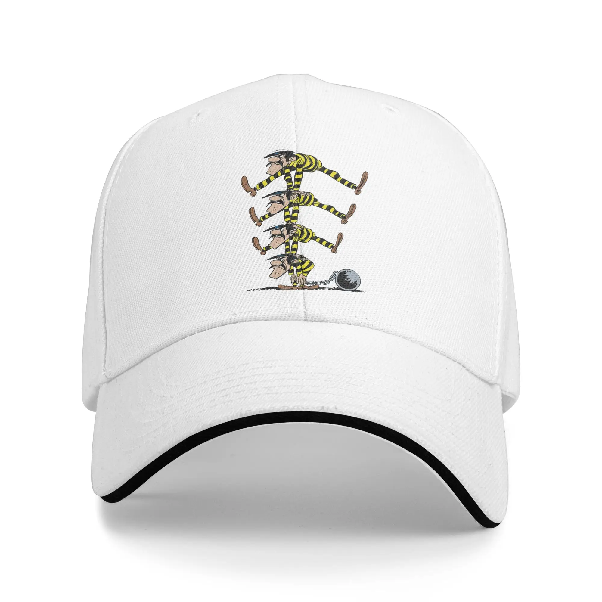Dalton Brothers Lucky Luke Comics  Sandwich Hats Fitted,Baseball Cap  Hat Adjustable Snapback Caps Racing Cap Summer Caps