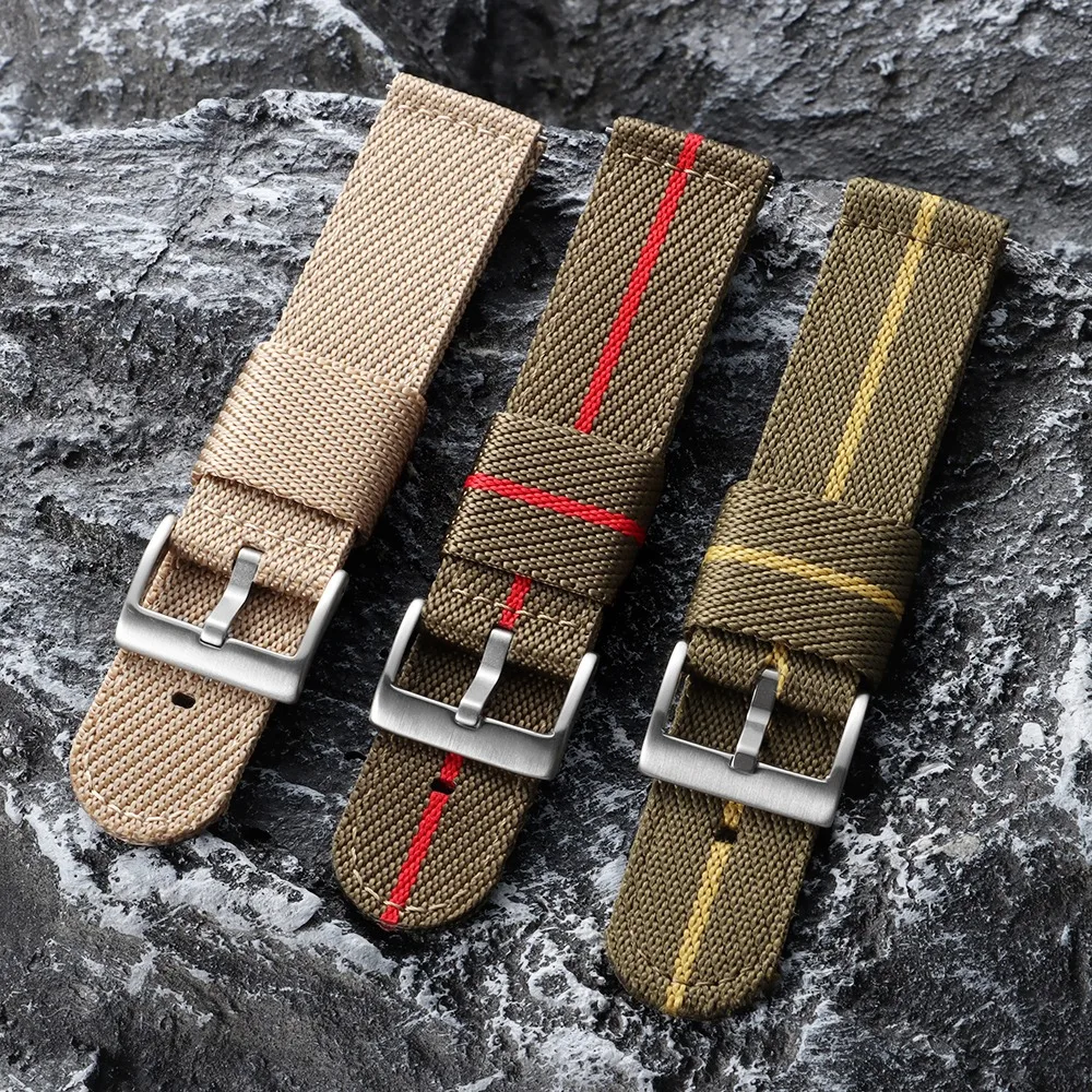 20mm 22mm for Tudor Quick Release Sport Woven Nylon Watch Strap Canvas Nylon Watch Band for Omega Men's Military Retro Watchband view 3