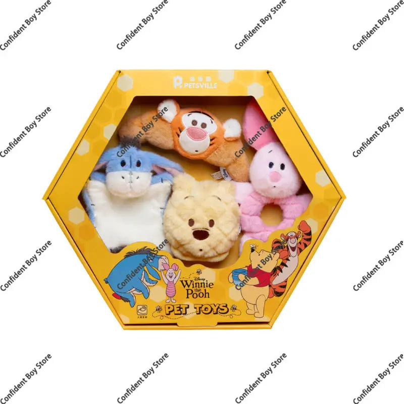 petsville-disney-winnie-the-pooh-plush-pet-toys-gift-set-squeaky-interactive-chew-toys-for-small-medium-dogs-cats-puppy-kitten
