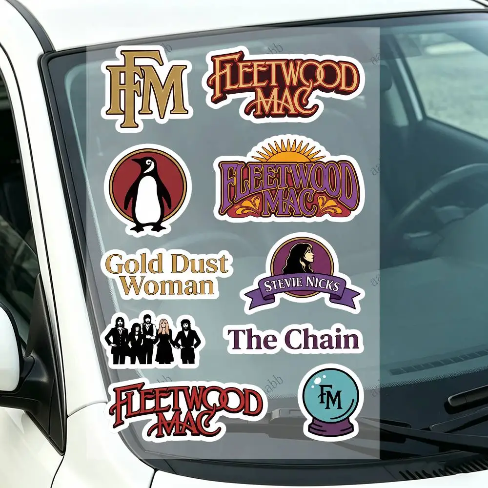 F-Fleet W-wood M-Mac Custom Motorcycle Sticker Kit Reflective Decal Set For Helmet Tank Fairing Body Graphics