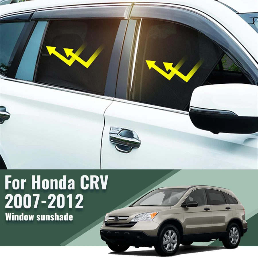 

For Honda CRV CR-V MK3 2007-2011 Front Windshield Frame Curtain Magnetic Car Sunshade Shield Rear Side Window Sun Shade Visor