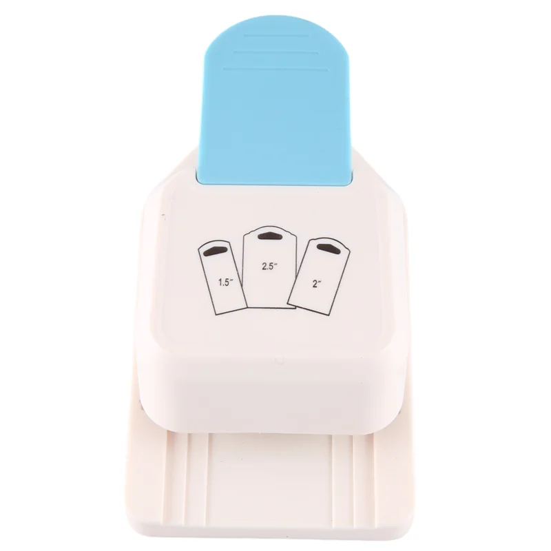 AED5-Craft Tag Punch 3 em 1 Craft Tag Punch Gift Tag Paper Punch 1.5/2/ 2.5 polegadas Craft Puncher