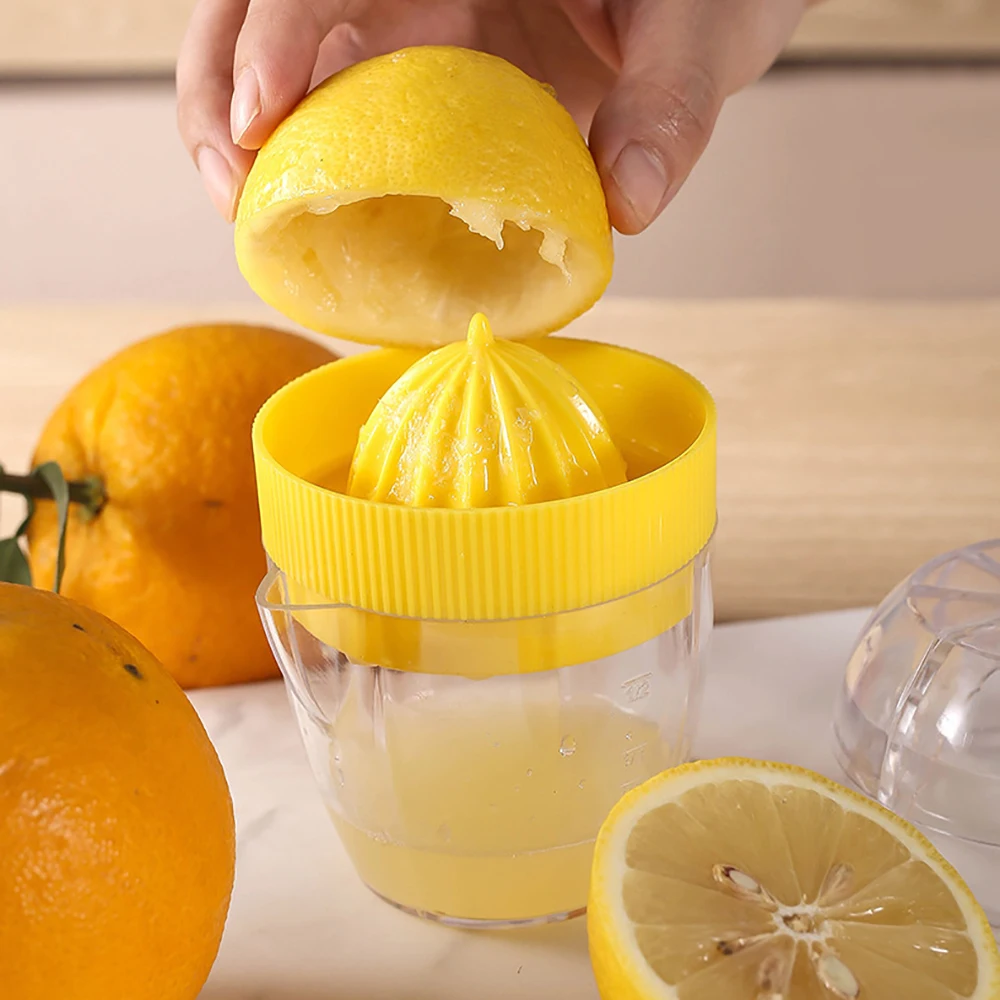 Mini Manuelle Entsafter Transparent Tragbare Zitrone Entsafter Haushalt Einfache Obst Tasse
