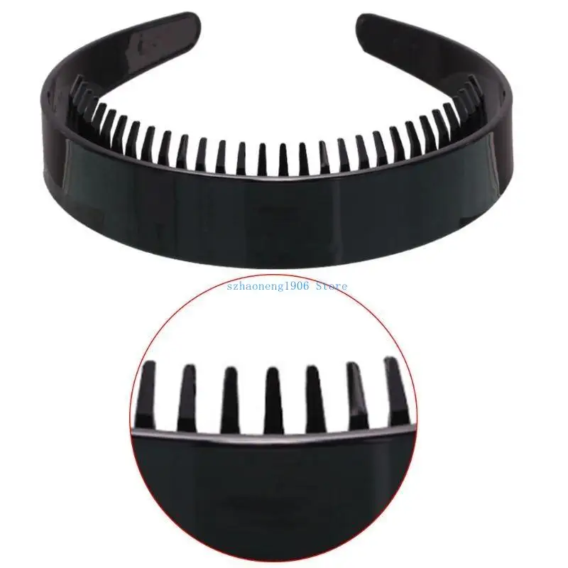 85LF Hair Hoop Plain Hairband Headpiece for Women Men Girls Schoolgirls