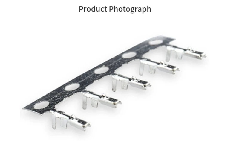 Terminais banhados a borracha GH1.25, Terminais de Crimp Pitch Reed Bullet, 100pcs