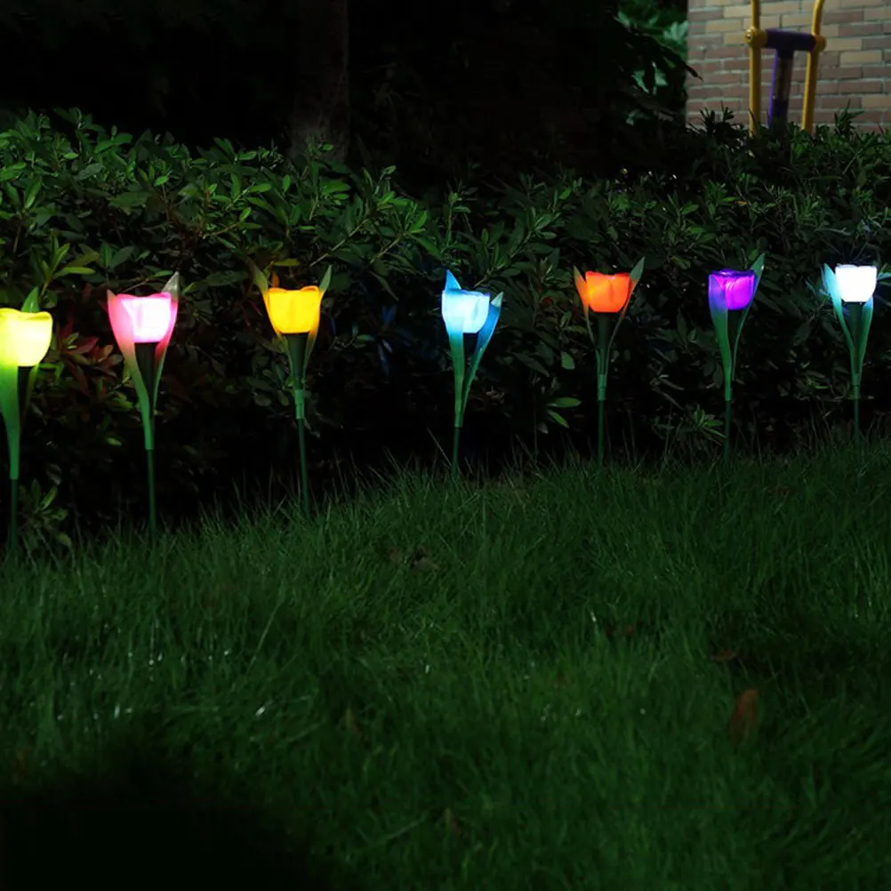 

5pcs Solar Powered Lawn Lights Waterproof Outdoor Garden Lamps For Yard Patio Pathway Decoration Landscape Lighting