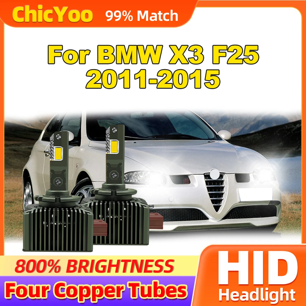 

30000LM Four Copper Tubes Xenon Lights 120W Super Bright LED Headlight Bulbs 6000K 12V For BMW X3 F25 2011 2012 2013 2014 2015