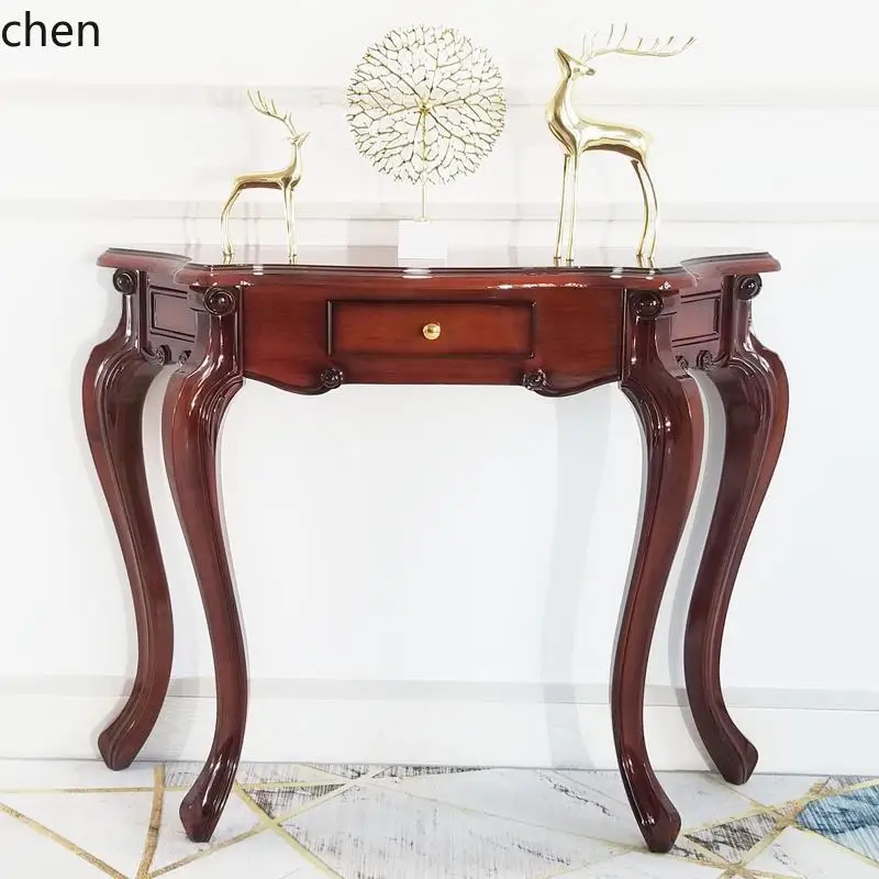 Entryway Console Table Wall-Mounted Modern Simple Semi-Circular Altar Table Home Hallway Storage Rack