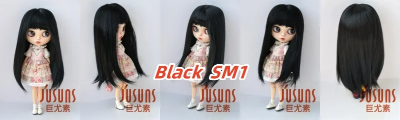 Jusuns JD371 9-10inch 10-11inch Soft Synthetic Mohair Doll Wig Full Bangs Miranda BJD Hair OG Blythes Meadow Doll Accessories