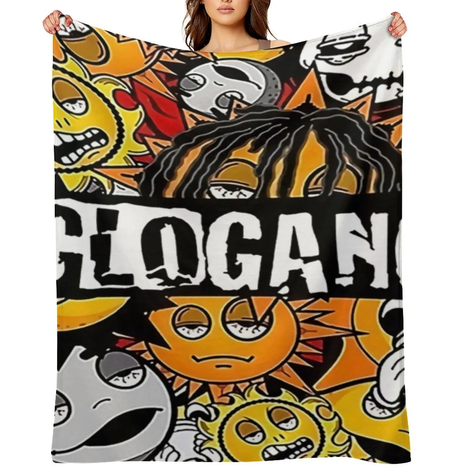 

Best Selling-Glo Gang Throw Blanket Bed linens Beautifuls Decoratives Plaid on the sofa Blankets