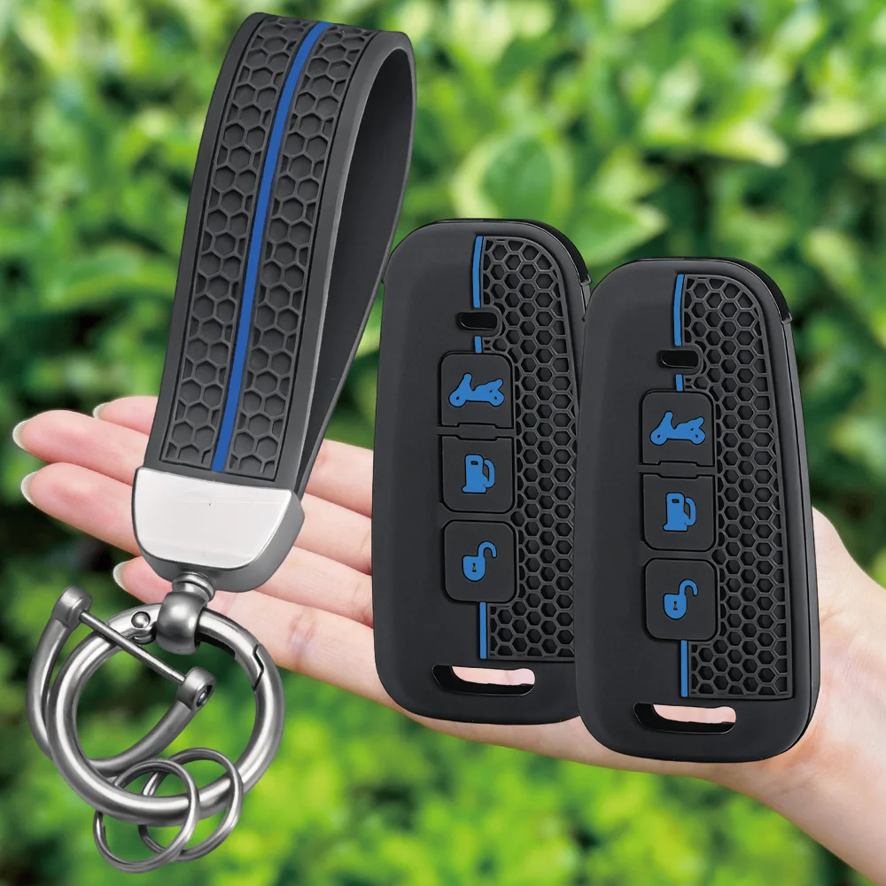 

New Keychain Silicone Motorcycle Key Case for Piaggio Beverly 400 Beverly400 Remote Cover Shell Keychain Fob Accessories