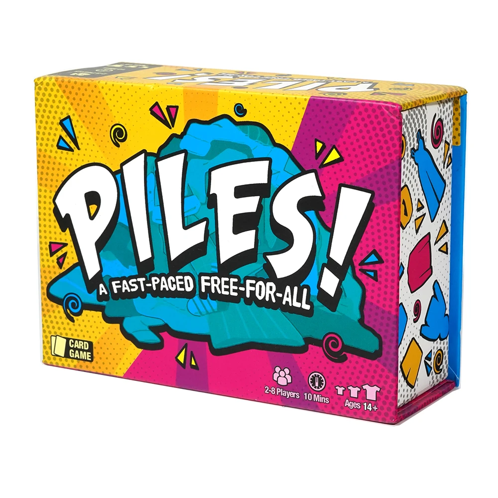 Piles Cards Games Family Games - for Kids 8 and Up Games for Adults - Family Game Night - Travel Games - Memory Games - 10 Mins