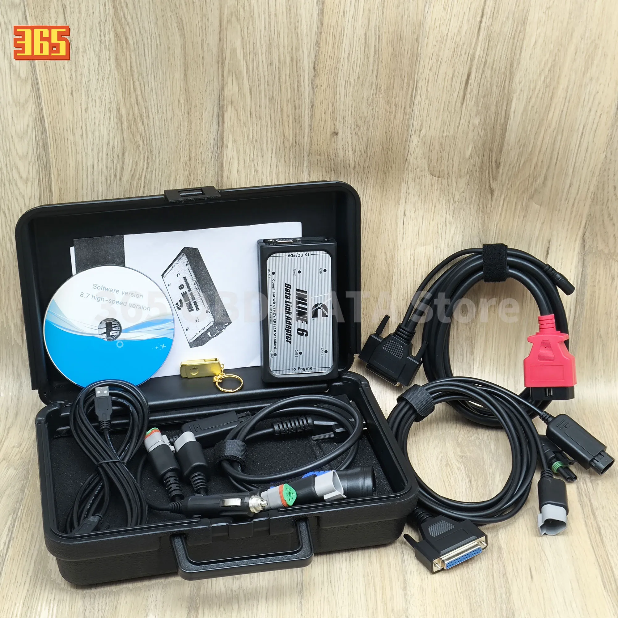 

for INLINE 6 V8.7 V7.62 Data Heavy Duty for INLINE6 for Cummins Diagnostics Complete INLINE Heavy Duty Truck Diagnostic Tools