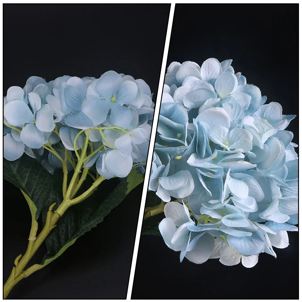 

2 Pcs Artificial Hydrangea Festival Adornment Decorations Simulated Bouquet Wedding Flower Prop Imitation