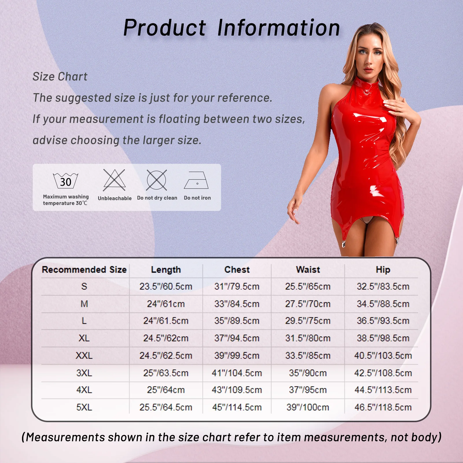 Women Glossy Patent Leather Dress Skirt Strapless Exotic Zip Back Skinny Bodycon Mini Dress with Garters Set Pole Dance Clubwear