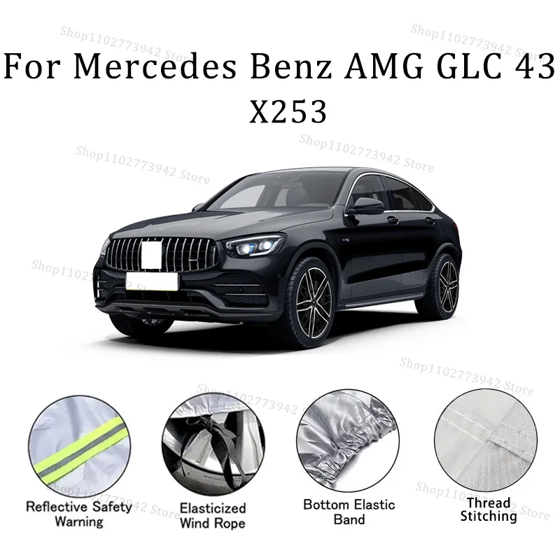 

Car cover For Mercedes Benz AMG GLC 43 X253 Full cover Waterproof sun protection cover Scratch resistant cars accessories