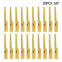 20Pcs Reciprocating Air Saw Blade Jigsaw Blade 94mm 18T Hacksaw Blades Cut Off Tool For Iron Aluminium Metal Steel Wood Cutting