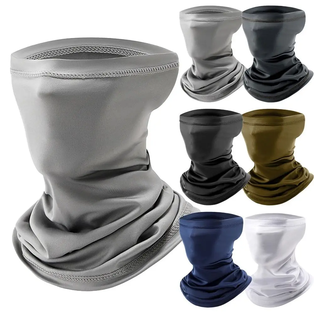 

Sport Quick Dry Cycling Face Mask Breathable Ice Silk Cooling Neck Gaiter Absorb Sweat UV Protection Face Bandana Summer