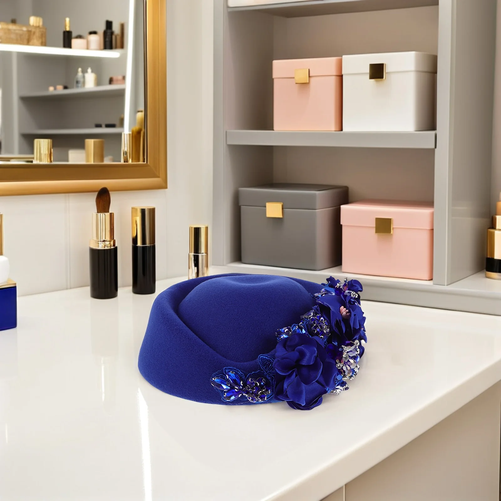 

Vintage Beret Hat for Women Flat Brim Hats Fashionable Lady French Berets Ladies