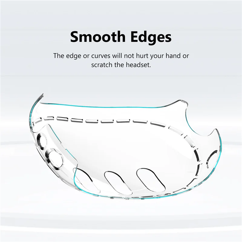 Ingenious-For Meta Quest 3 Clear VR Helmet Protective Cover Anti-Collision Lens Protector VR Protective Shell For Meta Quest 3 E