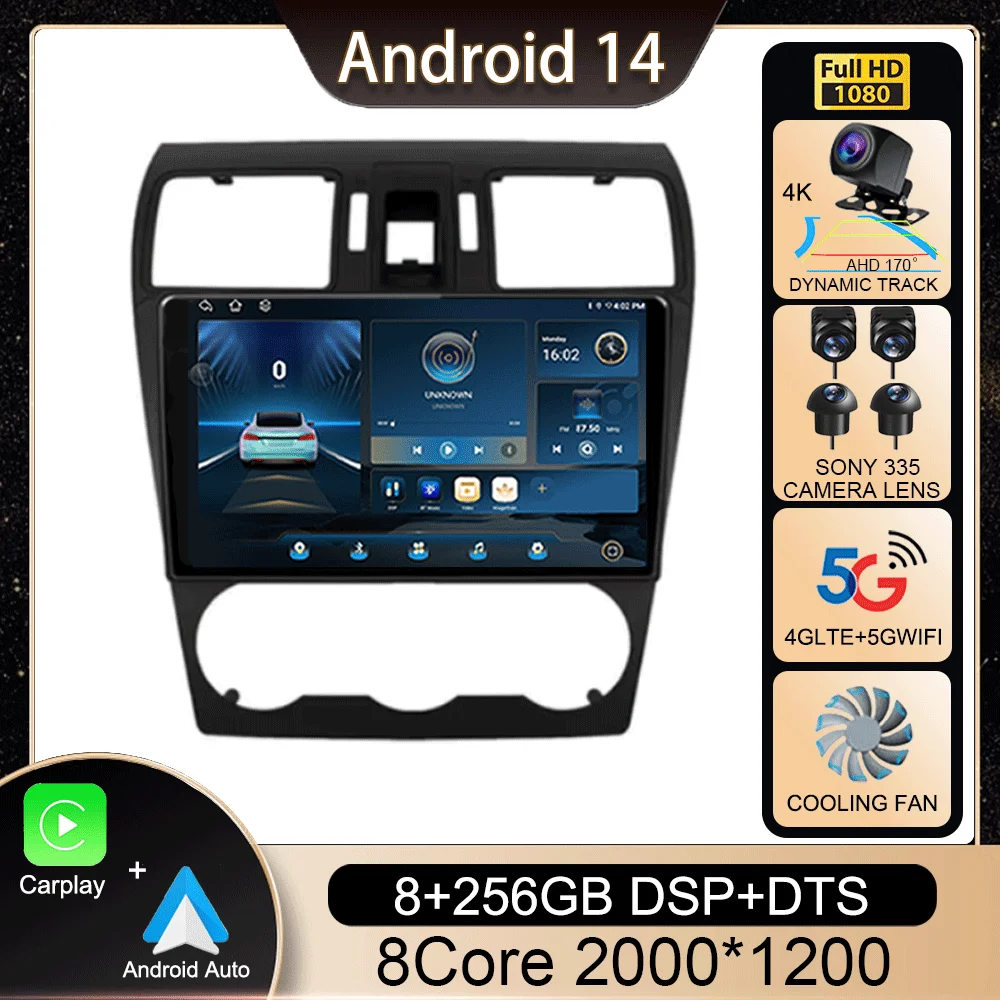 

Автомагнитола 2DIN на Android 14 для Subaru Forester 4 WRX SJ XV 2012-2015 с мультимедийным видеоплеером и навигацией