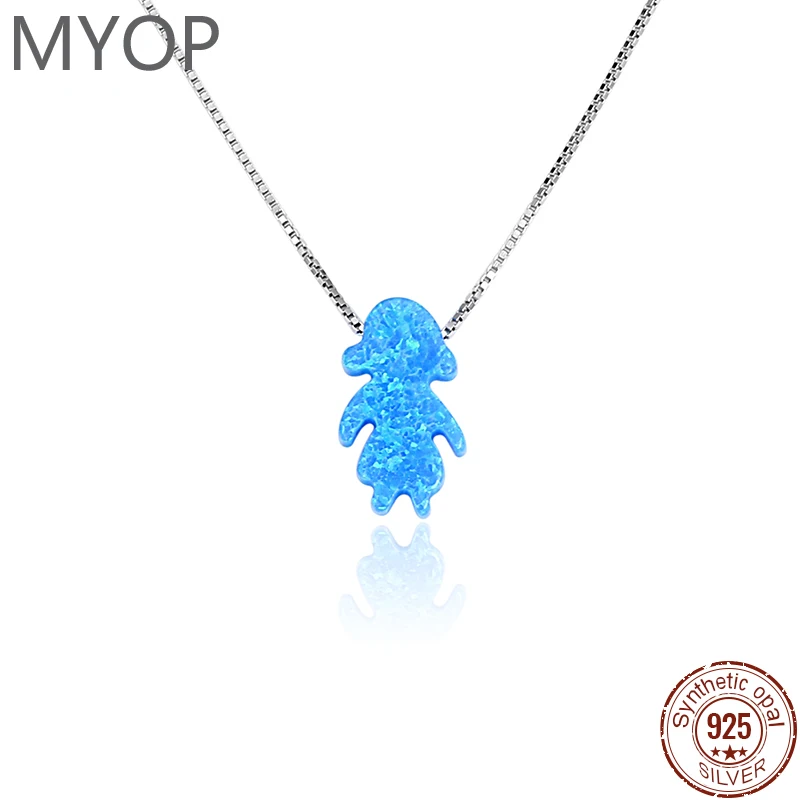 XYOP 2024 Jewelry 925 sterling silver jewelry Opal Pendant Child fun cute travel holiday out