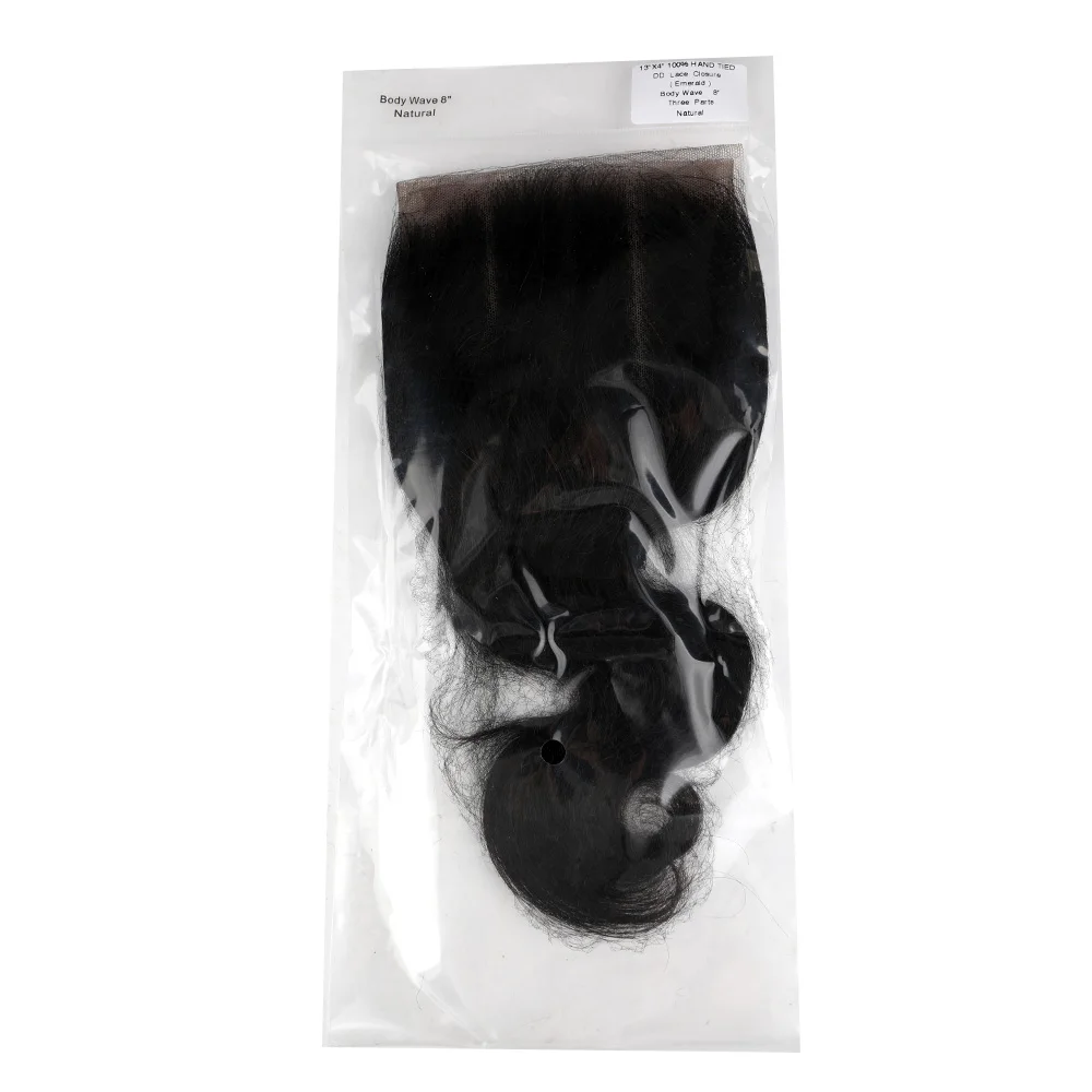 Body Wave 13x4 Lace Frontal Human Hair Brazilian HD Lace Frontal Only Transparent Lace Closures Pre Plucked Body Hair Closure