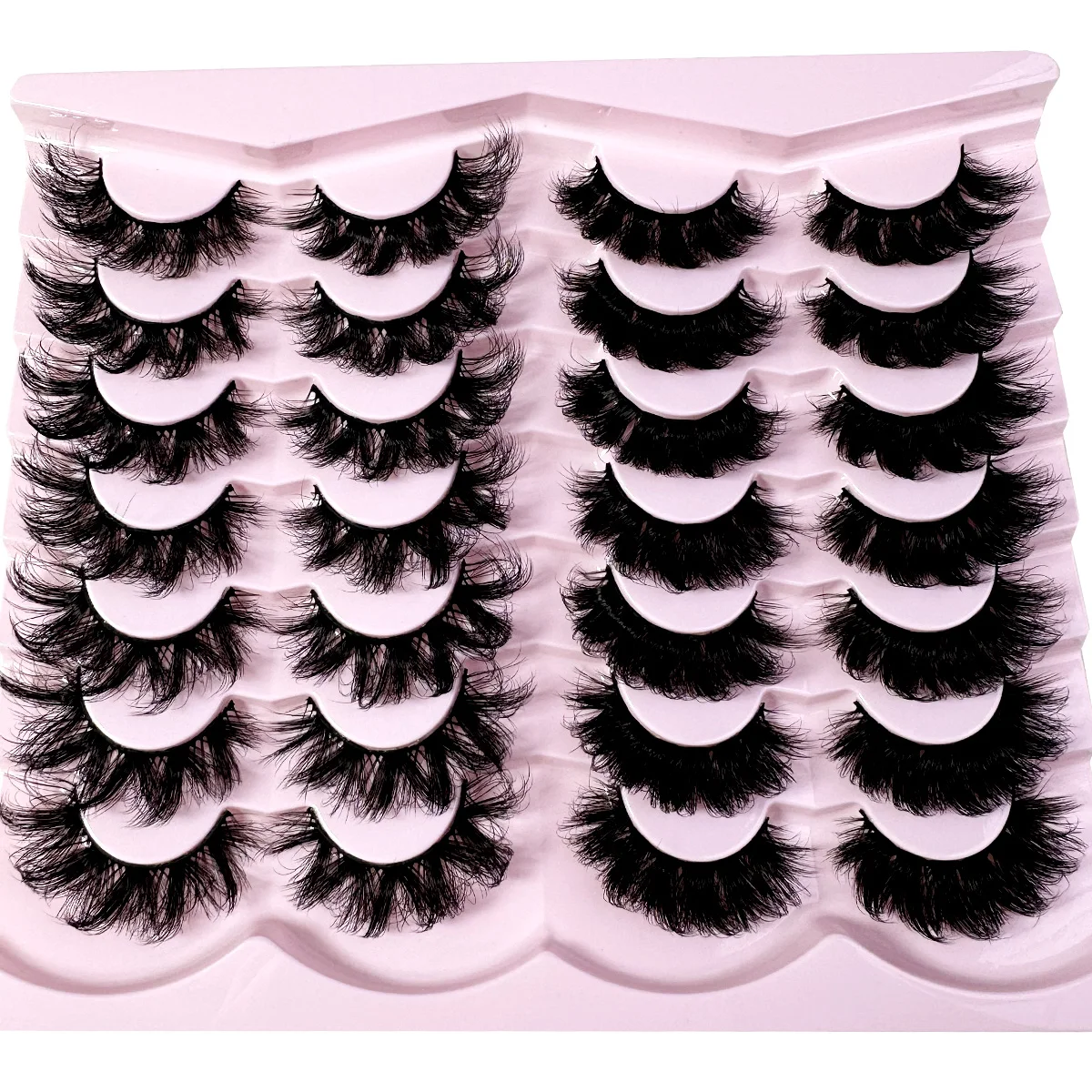 2/7/10/14 pares de cílios falsos de vison feitos à mão cílios postiços naturais nude maquiagem simulação cruz bagunçado olho 3d cílios encaracolados