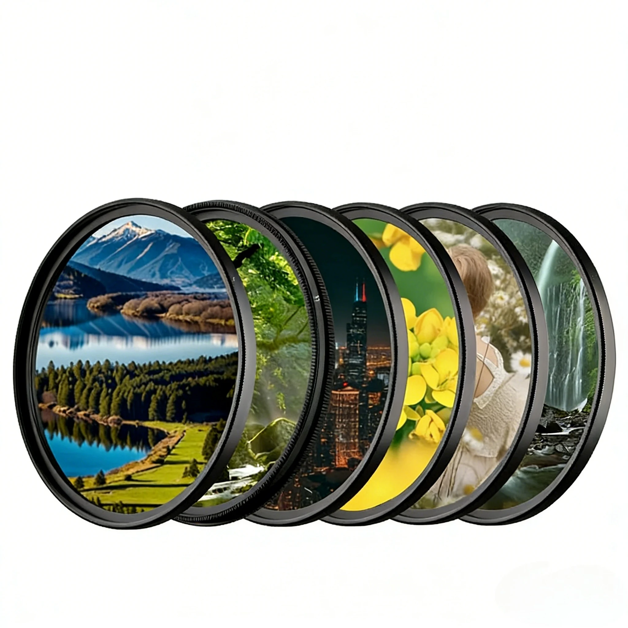 Mecoright - Kit de Filtros Profesionales para Lentes de Cámara de 37-82 mm, UV CPL ND8 Black Mist 1/4 HD, Juego de Filtros Multicapa para Canon, Nikon, Sony