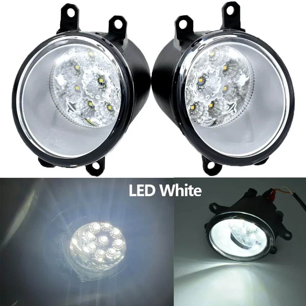 2PCS Car Front H11 LED Fog Light Halogen Lamp 12V For Toyota Prius Hatchback (ZVW3_) 1.8 Hybrid 2009 2010 2011 2012