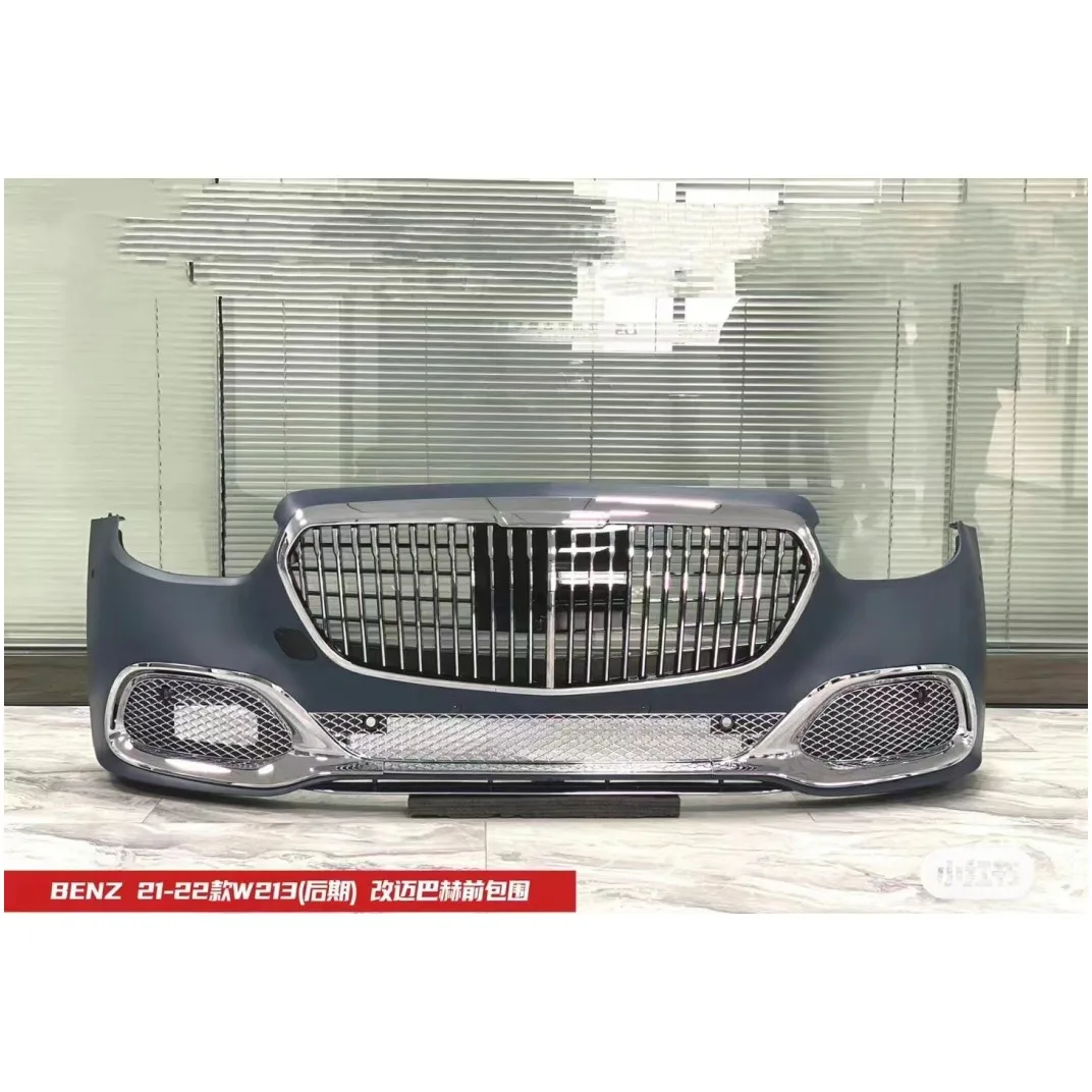 Facelift Car Body Kit for E Class W213 2020- To  Front Bumper with Grille Rear Diffuser with Exhaust Pipe