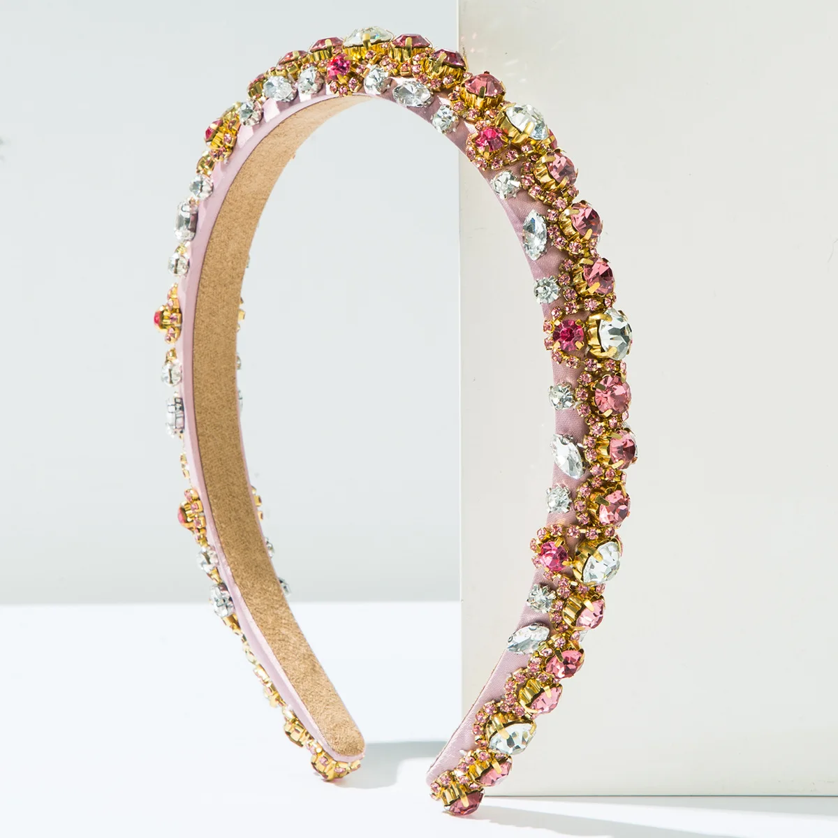 韓国バロック純粋な手縫いフルダイヤモンドヘッドバンド重い職人技絶妙なゴージャスなスポンジ宴会ヘアアクセサリー