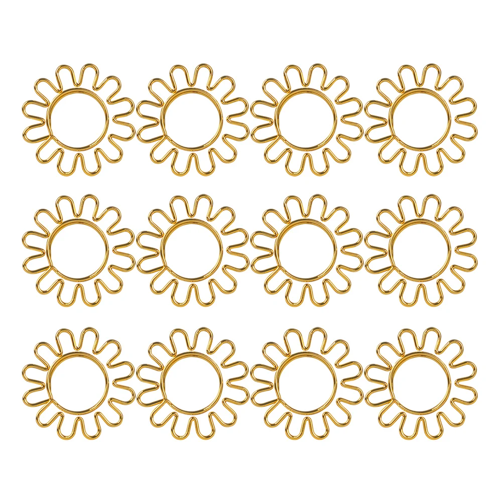 

8pcs Sunflower Paper Clips Cute Colored Binder Pins for Students Desk Office School Notebook Calendar Markers Scrapbooks