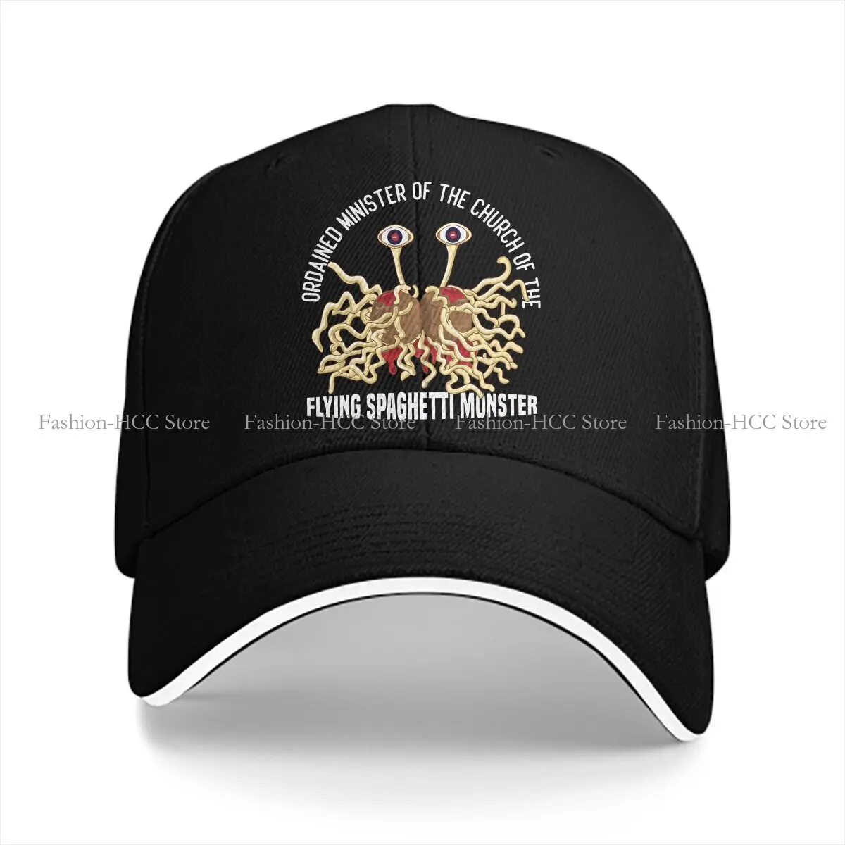 Pastafarianism FSM Flying Spaghetti Monsterism Multicolor Hat Peaked Cap Ordained Minister of Church Personalized Visor Hats