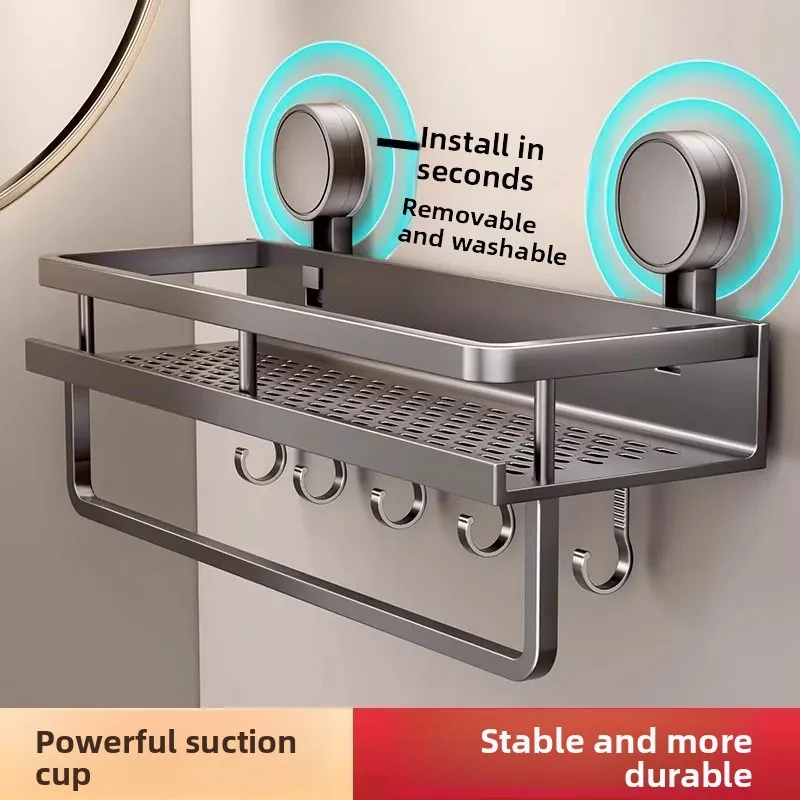 Suction cup rack, toilet bathroom without punching