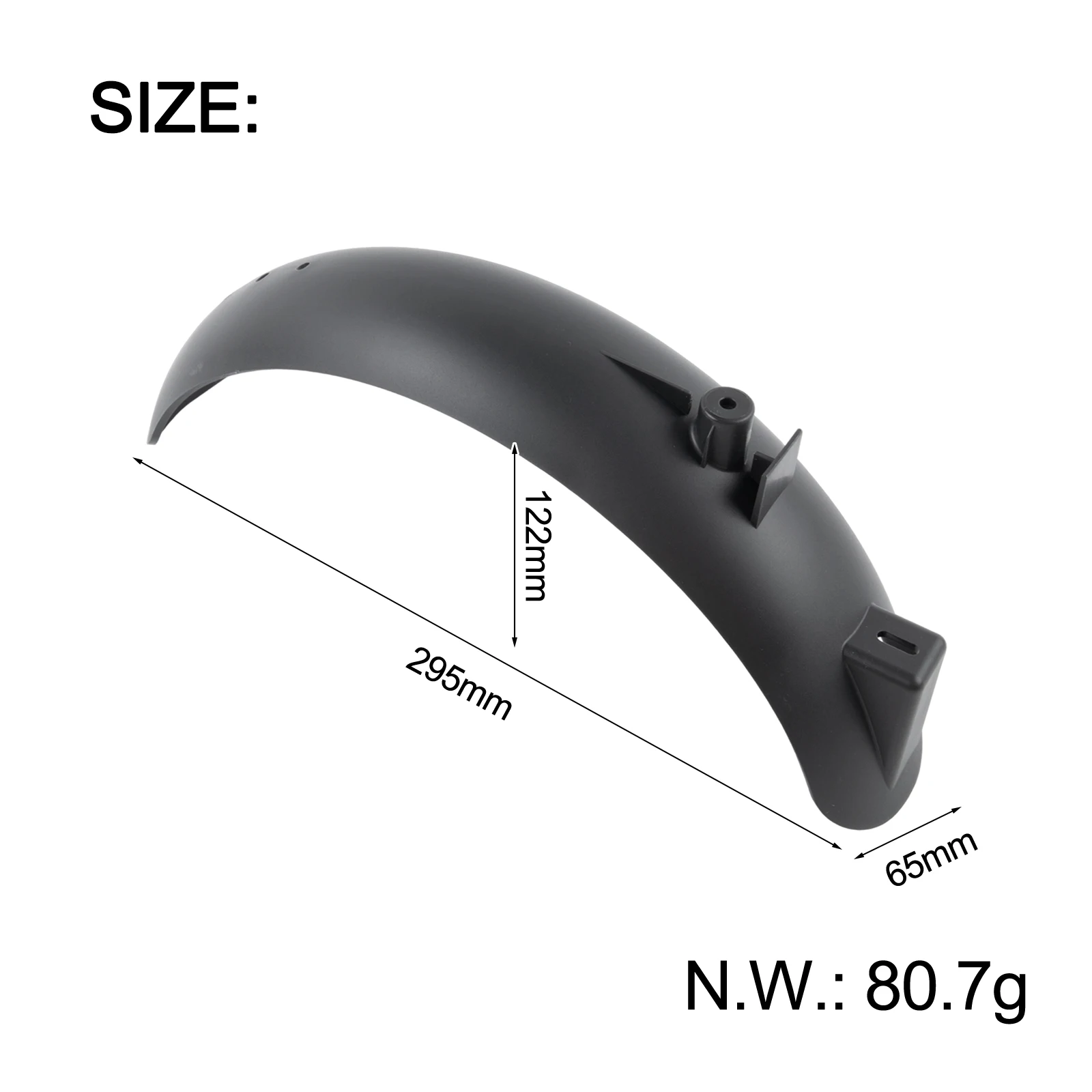 

Scooter Maintenance Electric Scooter Rear Mudguard Wear-Resistant Material Easy To Install Lightweight And Compact