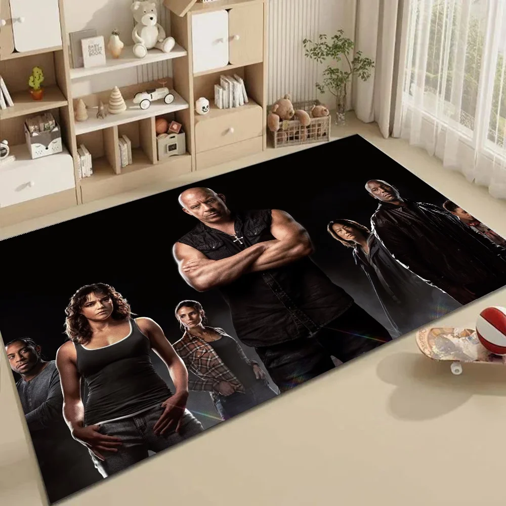 1pc Fast & Furious Entrance Bathroom Absorbent Mats Anti-Slip Mats Home Decor Supplies Carpets Home Kitchen Floor Mats