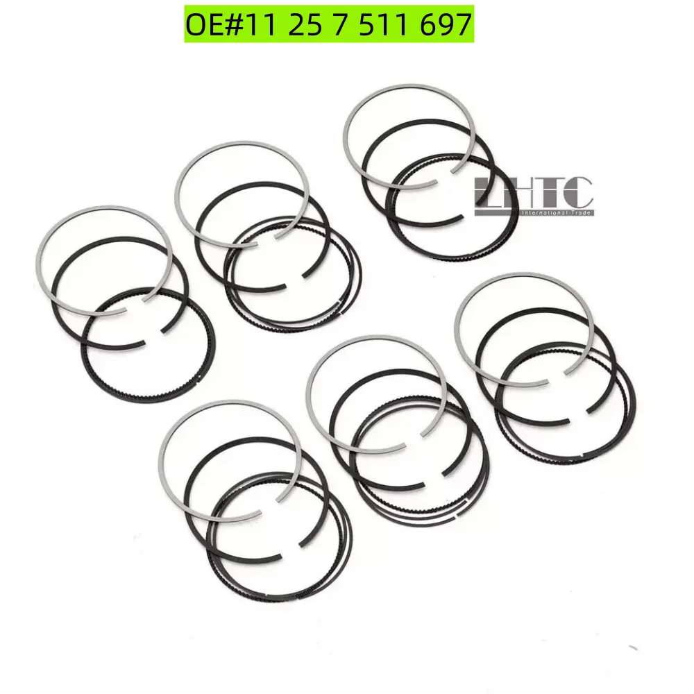 

Premium/OE# 11 25 7 511 697 6x Piston Rings Set STD For BMW 325i 530i 730i X3 Z4 E46 E60 E65 M54 2.5 3.0