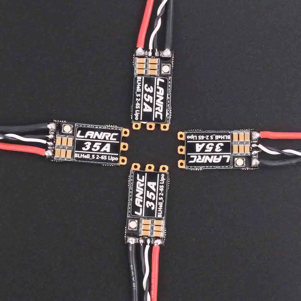 

35A/45A BLHeli_S 2-6S Lipo LANRC ESC Built-in Programmable RGB LED D-Shot 150/300/600 ONESHOT125 For QAV RC FPV Quadcopter