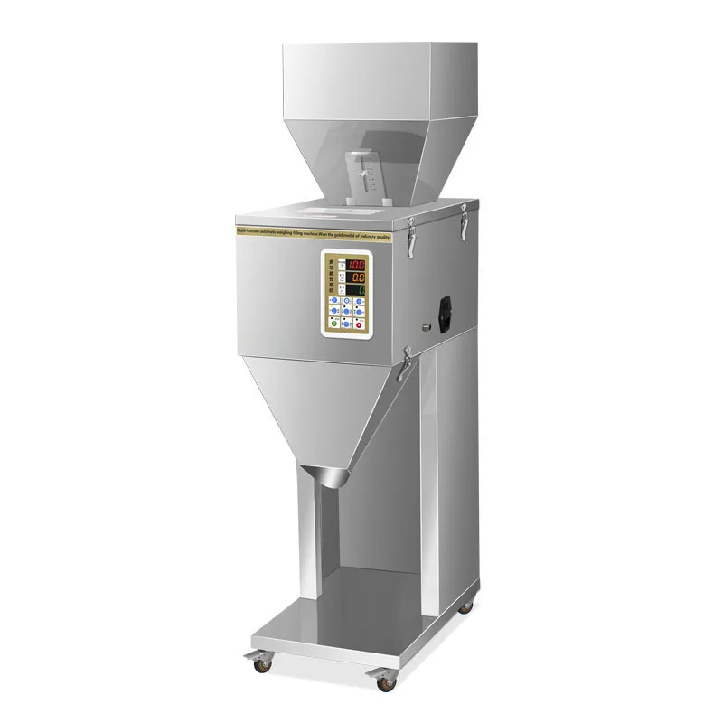 Stainless Steel Granule Powder Qutatie Filling hine Touch Control obile Caster Stand Coercial Packaging ized
