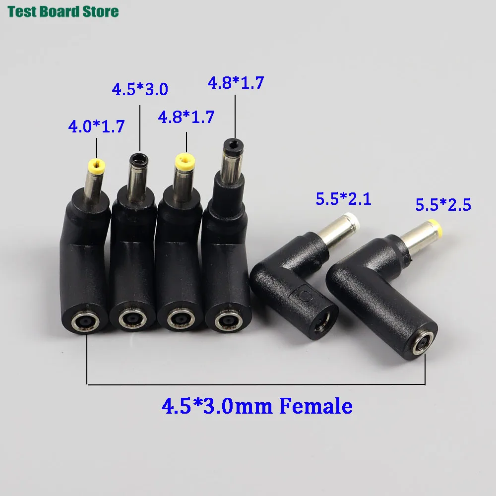 

1PCS DC 4.0*1.7/4.5*3.0/4.8*1.7/5.5*2.1/5.5*2.5 mm male to 4.5*3.0mm female socket connector Laptop Power Adapte Conversion Plug