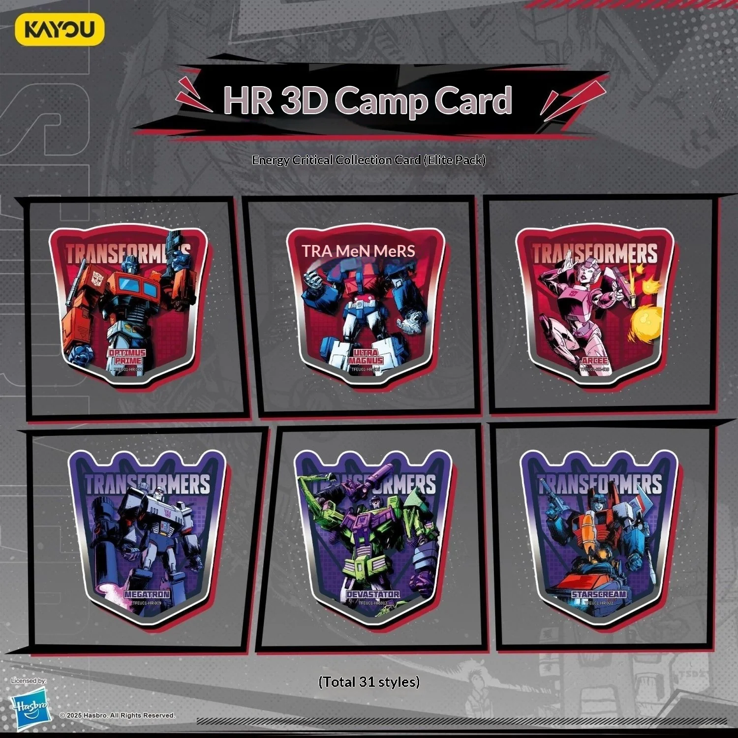 

Коллекционная карта KAYOU Genuine Transformers: Энергетическая коллекционная карта, анимационная, мультяшная, игровая, периферийная, детская игрушка