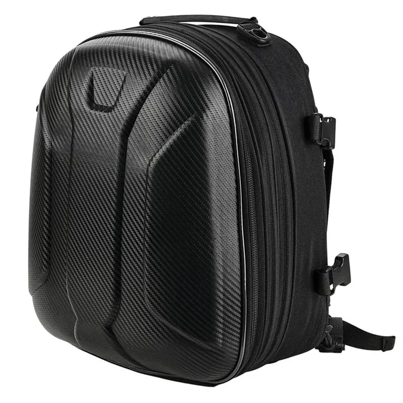 Motorcycle Rear Storage Tail Bag Expandable Motorcycle Touring Backpack Waterproof Motorcycle Rear Rack Bag-boom
