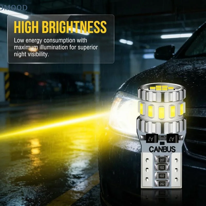 【CR】T10 W5W 12W 3400LM LED Small Bulbs Super Bright Energy Save for Car Instrument Marker Lighting 2PCS