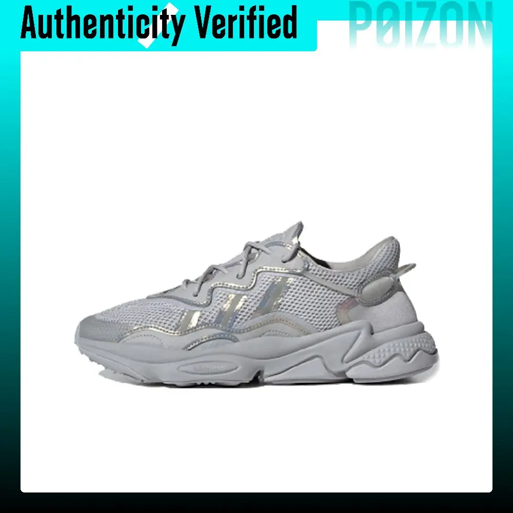 Adidas Originals Ozweego Mesh, Textile Cushioning Low top Casual Shoes Unisex Smoke Gray FV9656