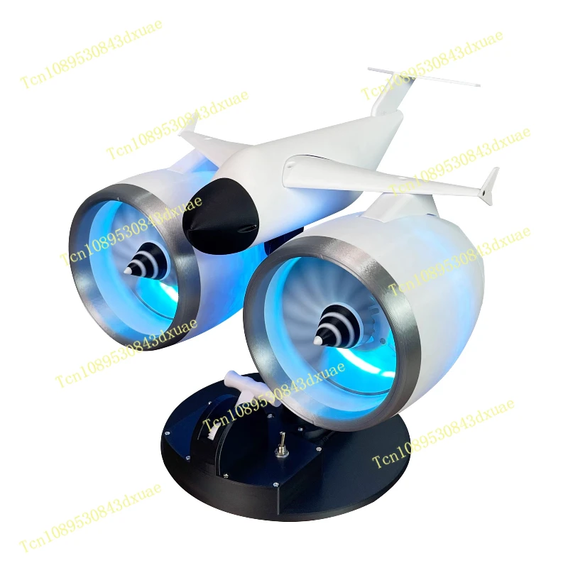 Creative Airplane Model Dual-head Spray USB Direct Plug-in Desk Fan for Bedroom Decor