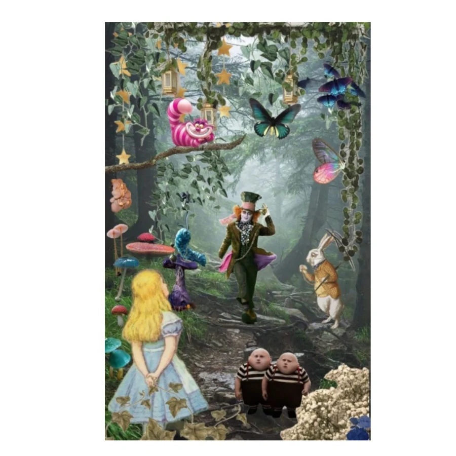 Rompecabezas de madera de Alicia en el país de las Maravillas, rompecabezas de cartón de 108/200/300/500 piezas para adultos, regalos para niños, juguetes educativos Tangram