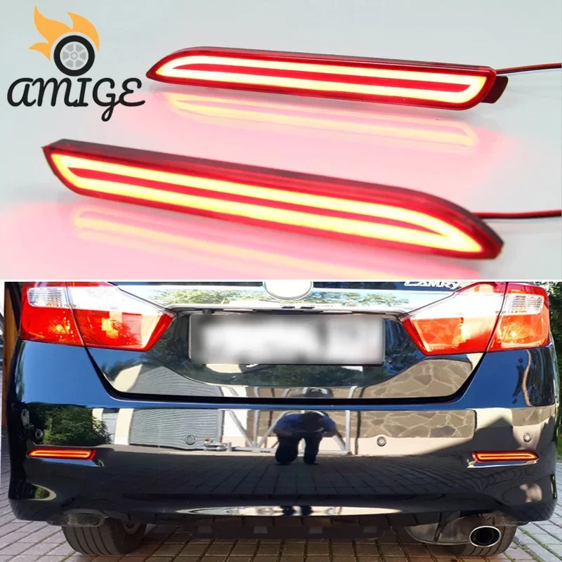 Car LED Bumper Lights For Toyota Innova Vellfire Verso Alphard Matrix Taillights Rear Fog Lamp Brake Light  Reflector Lamps