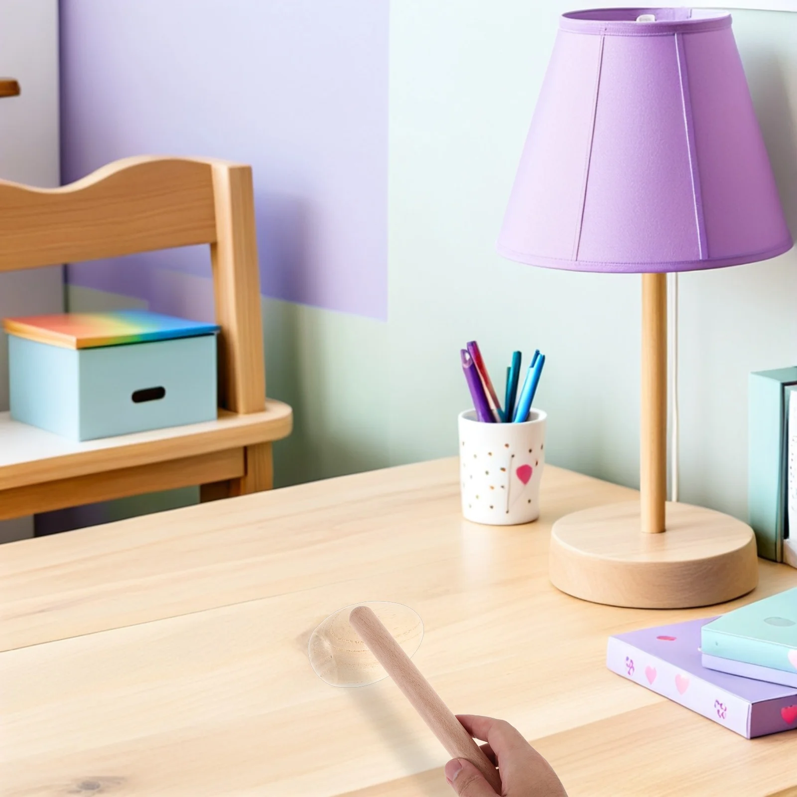 1 Juego de palos de ritmo de madera, agitadores de huevos, conjunto de instrumentos musicales de percusión, agitadores de mano de claves de madera de 8 pulgadas para música de niños